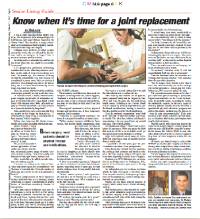 Know when it’s time for a joint replacement